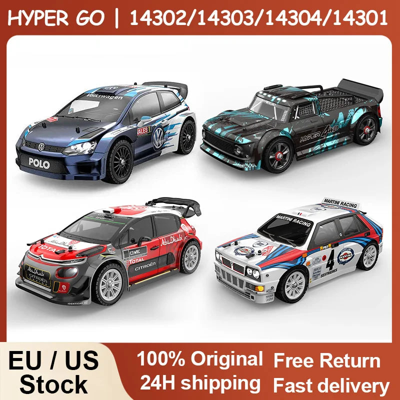 HYPER GO RC MJX 14304 14303 14302 High Speed Drift Car With Gyroscope - Electric Toy for Kids Volkswagen Racing Gift