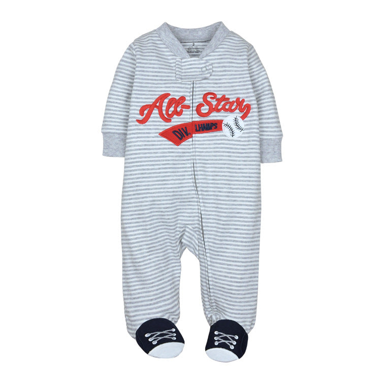 Good Quality 2023 Baby Pajamas Cotton Baby Clothes Boy Newborn Baby Clothes 3-12M Coveralls Infants Bebe Girls Zipper Jumpsuit