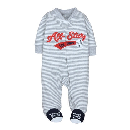 Good Quality 2023 Baby Pajamas Cotton Baby Clothes Boy Newborn Baby Clothes 3-12M Coveralls Infants Bebe Girls Zipper Jumpsuit