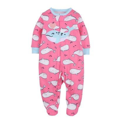 Good Quality 2023 Baby Pajamas Cotton Baby Clothes Boy Newborn Baby Clothes 3-12M Coveralls Infants Bebe Girls Zipper Jumpsuit