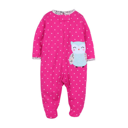 Good Quality 2023 Baby Pajamas Cotton Baby Clothes Boy Newborn Baby Clothes 3-12M Coveralls Infants Bebe Girls Zipper Jumpsuit