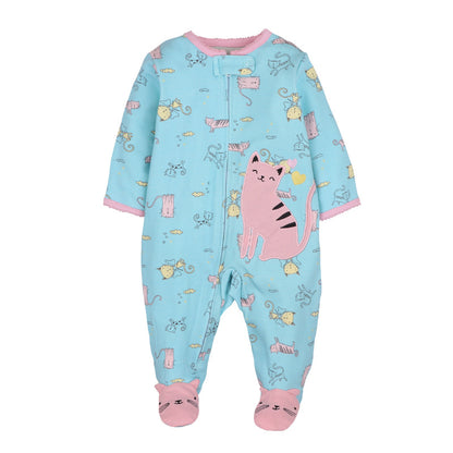 Good Quality 2023 Baby Pajamas Cotton Baby Clothes Boy Newborn Baby Clothes 3-12M Coveralls Infants Bebe Girls Zipper Jumpsuit