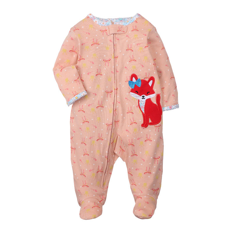 Good Quality 2023 Baby Pajamas Cotton Baby Clothes Boy Newborn Baby Clothes 3-12M Coveralls Infants Bebe Girls Zipper Jumpsuit