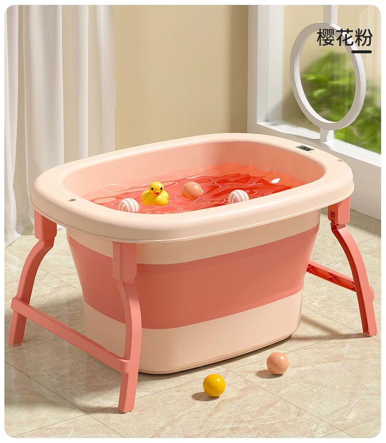 Folding 0-10Y Children's Bath Bucket All Over The Body Household Large Tub