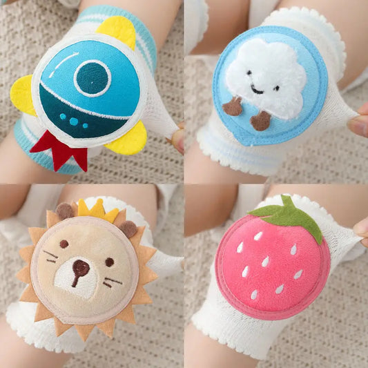 Baby Crawling Knee Pads Cute Animal Cotton Fabric Wear-resistant and Protective Knee and Leg Covers Anti Fall and Breathable