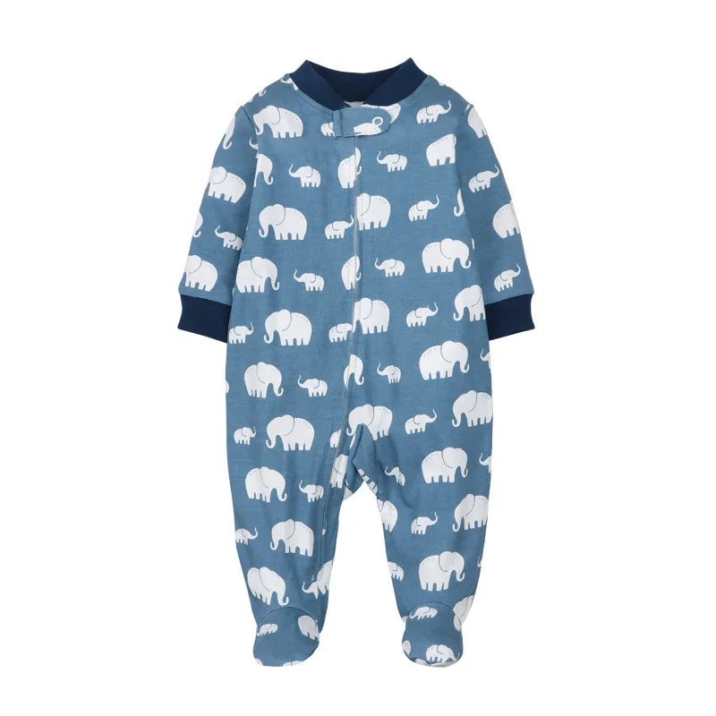 Good Quality 2023 Baby Pajamas Cotton Baby Clothes Boy Newborn Baby Clothes 3-12M Coveralls Infants Bebe Girls Zipper Jumpsuit