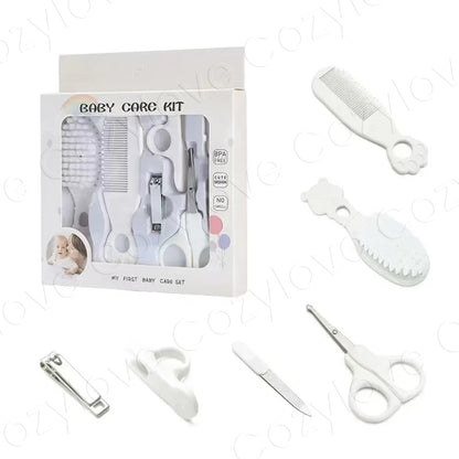 5-in-1 Baby Grooming Kit | Portable Baby Care Set with Brush, Comb, Nail Clippers & Scissors, BPA-Free