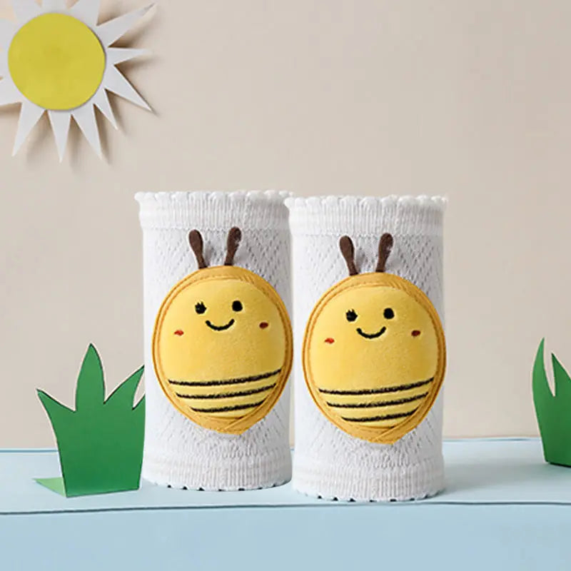 Baby Crawling Knee Pads Cute Animal Cotton Fabric Wear-resistant and Protective Knee and Leg Covers Anti Fall and Breathable