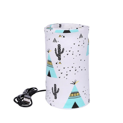USB Portable Baby Bottle Warmer for Milk and Water, Travel Feeding Heater with Insulated Bag