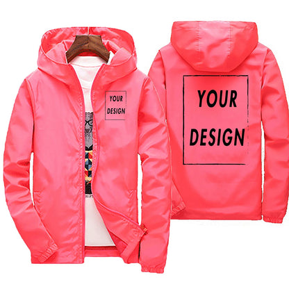 Men’s Waterproof Windbreaker Jacket, Autumn Outdoor Sports Jacket, Casual Lightweight Coat, Black, Plus Size Up to 7XL