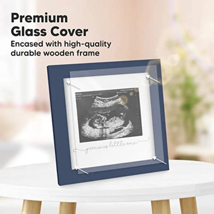 Baby Sonogram Picture Frame - Modern Ultrasound Picture Frames for Mom to Be, First Pregnancy Gifts for Expecting Mom and First