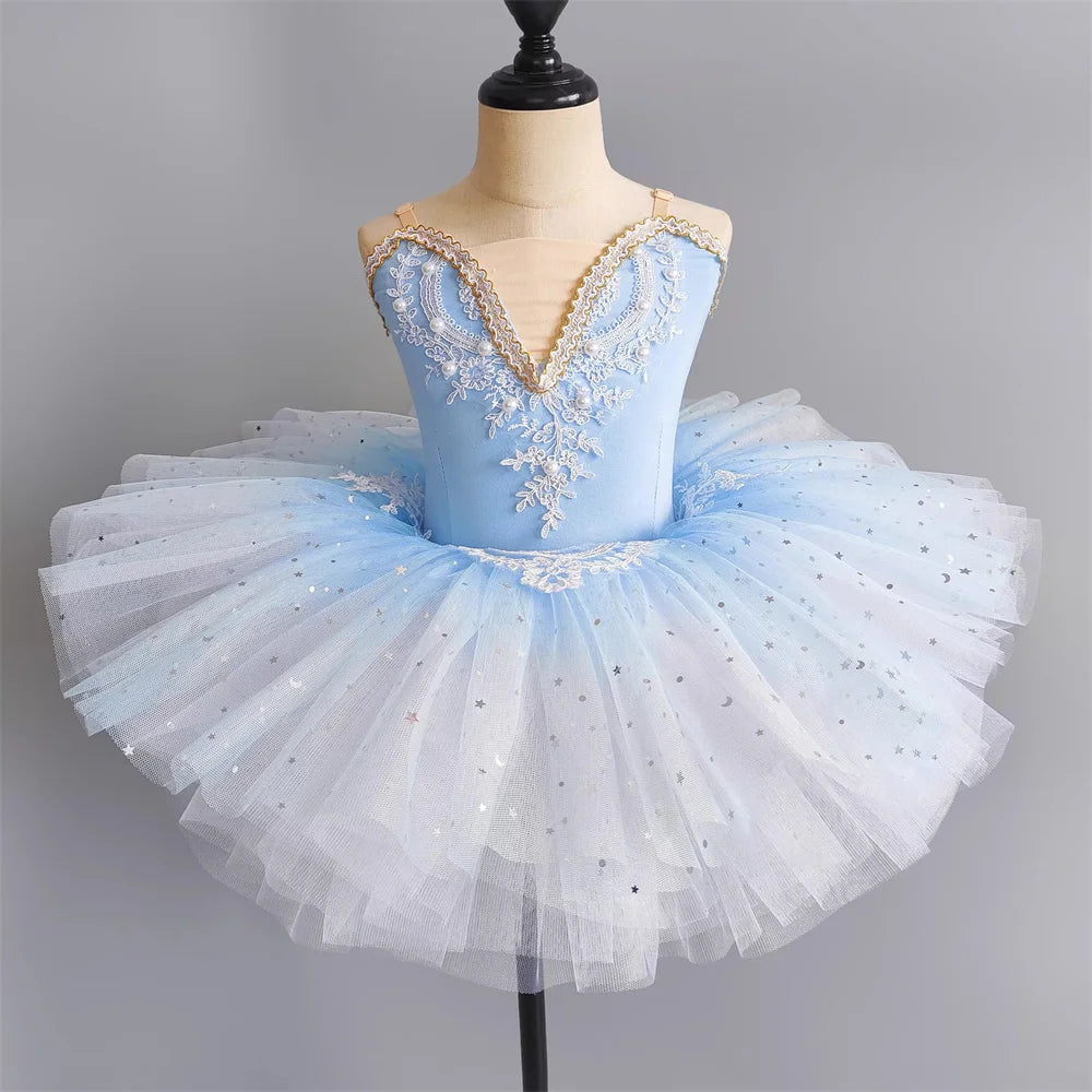 Girls Ballet Tutu Dress, Kids Ballerina Dance Costume Outfit