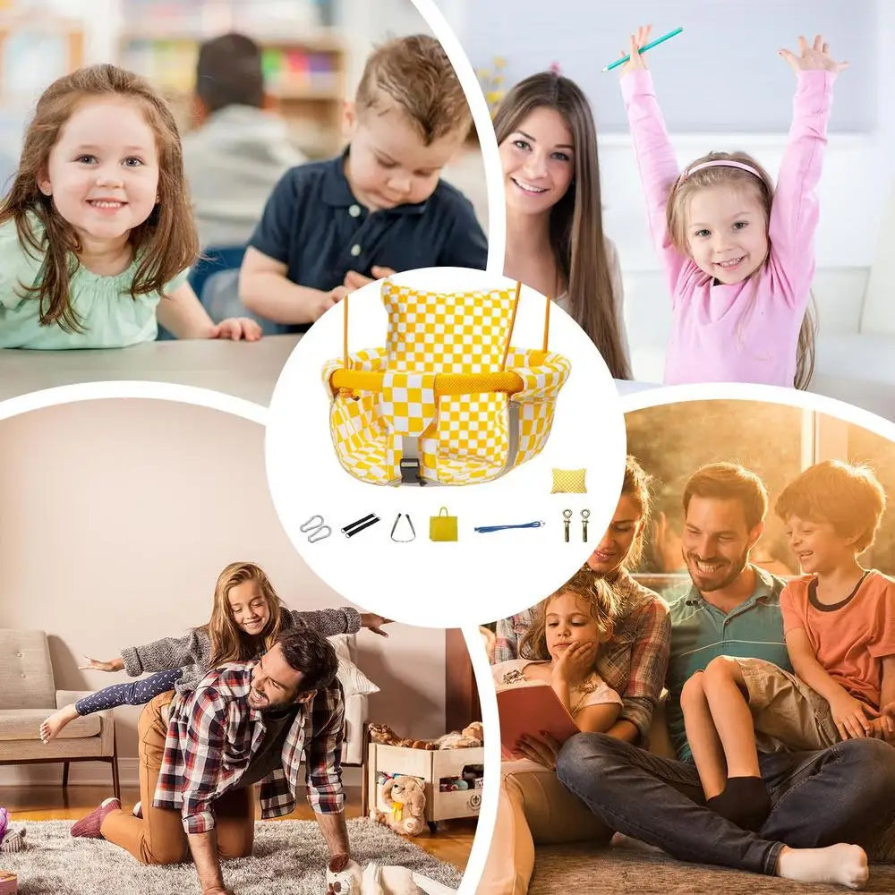 Swing For Kids Safe Children Swing Toddler Indoor Outdoor Swing Set Backyard Swingset Playground Accessories For Kids Adjustable
