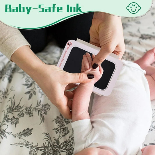 Baby Handprint and Footprint Kit – Safe, Non-Toxic Clean Touch Ink-less Print Kit