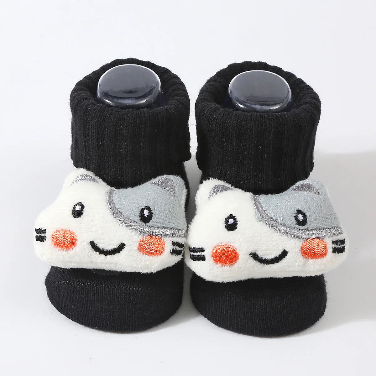 1 Pair Cute Cartoon Animal Kids Infant Newborn Baby Socks 0-6 Months Four Seasons Elastic Knit Cotton Kids Short Tube Socks