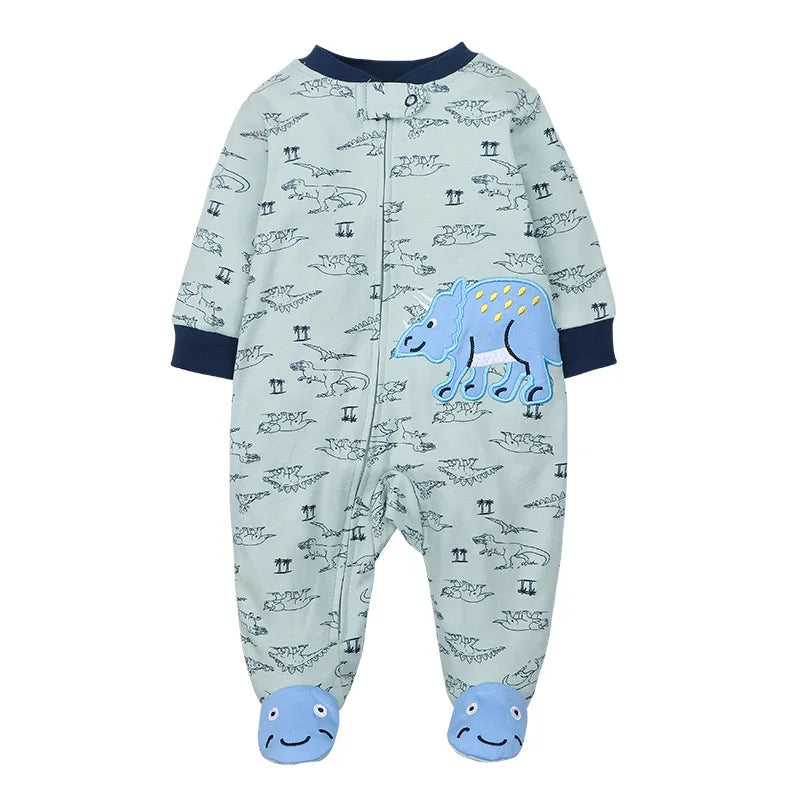 Good Quality 2023 Baby Pajamas Cotton Baby Clothes Boy Newborn Baby Clothes 3-12M Coveralls Infants Bebe Girls Zipper Jumpsuit
