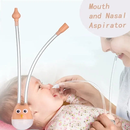 Baby Nose Cleaner – Soft Silicone Nasal Aspirator, Manual Suction Mucus Remover for Newborns & Babies, Anti-Backflow Design