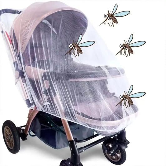 Fully Covered Baby Stroller Mosquito Net Universal Dustproof Baby Cradle Mosquito Net Lightweight Breathable