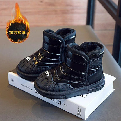 Kids’ Warm Plush Winter Snow Boots – Non-Slip Toddler Boots