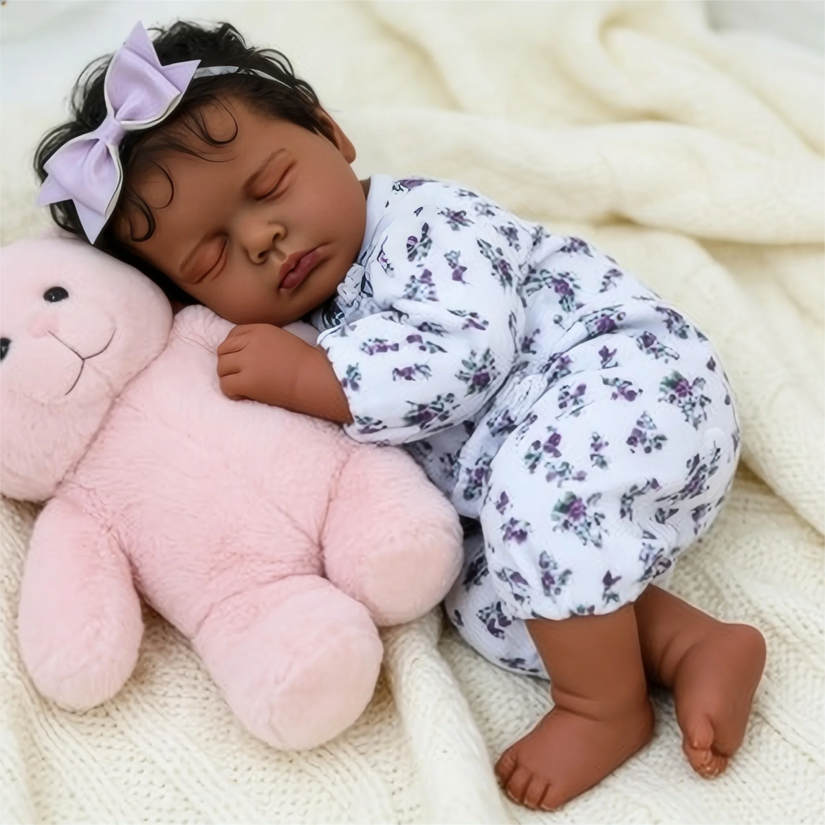 18-Inch Reborn Baby Dolls  - Realistic Newborn, Soft Weighted  Body, Adorable Poseable Real Life Doll– Gift for Kids Age 3+