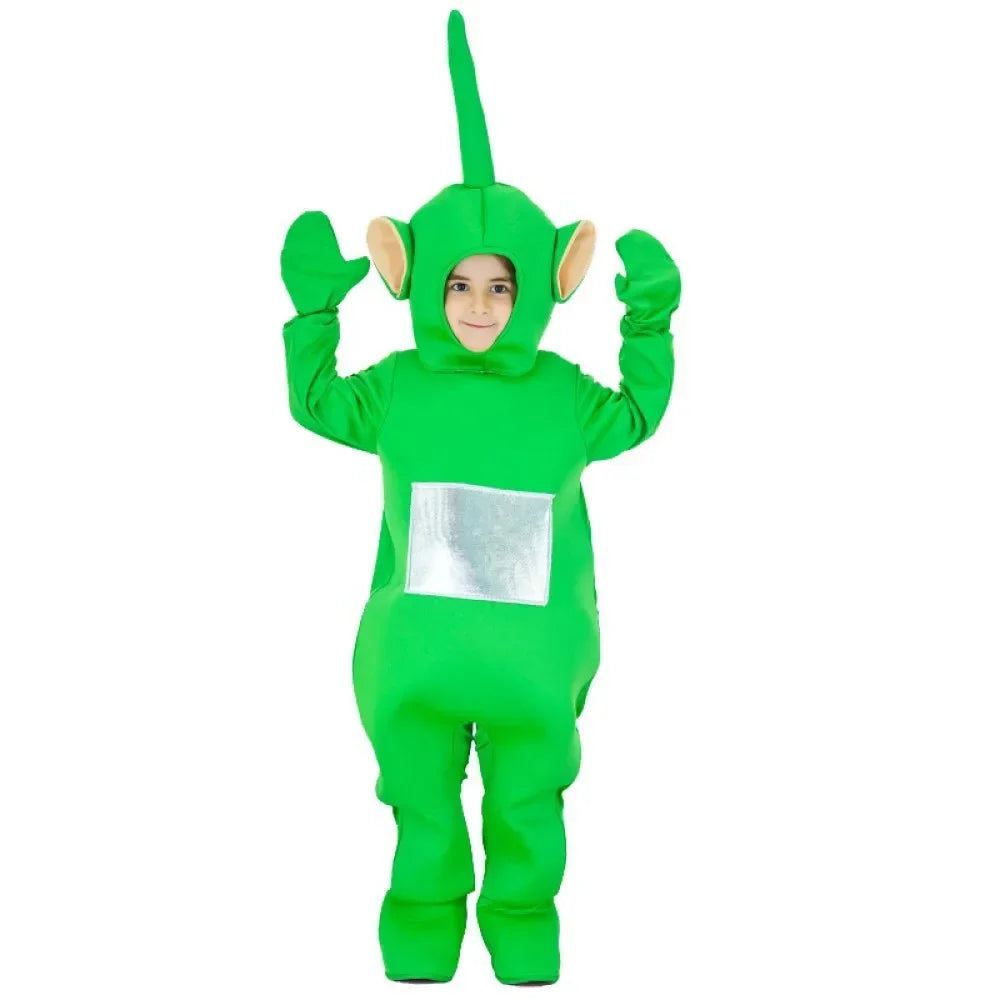 Bear House Baby & Kids Teletubbies Cosplay Jumpsuit, Character Costume for Halloween & Birthday Celebrations