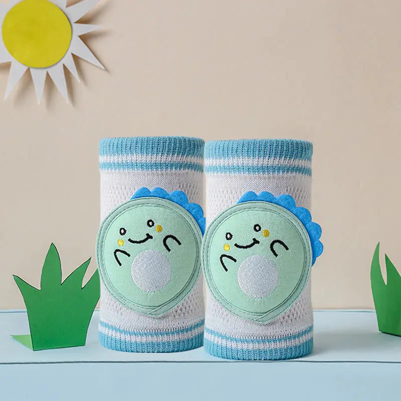 Baby Crawling Knee Pads Cute Animal Cotton Fabric Wear-resistant and Protective Knee and Leg Covers Anti Fall and Breathable