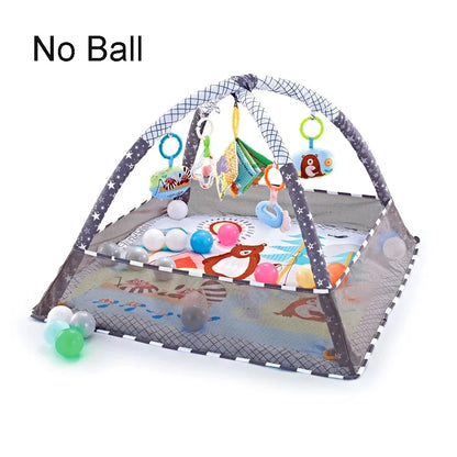 Baby Play Gym Play Mat Children Play Mat Rack Newborn Baby Activity Gym Mat 0-36 Months Tummy Time Crawling Game Blanket Toys