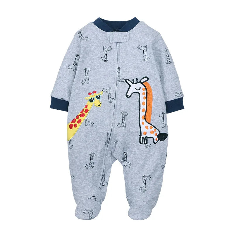 Good Quality 2023 Baby Pajamas Cotton Baby Clothes Boy Newborn Baby Clothes 3-12M Coveralls Infants Bebe Girls Zipper Jumpsuit