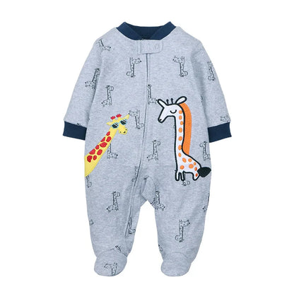 Good Quality 2023 Baby Pajamas Cotton Baby Clothes Boy Newborn Baby Clothes 3-12M Coveralls Infants Bebe Girls Zipper Jumpsuit