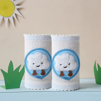 Baby Crawling Knee Pads Cute Animal Cotton Fabric Wear-resistant and Protective Knee and Leg Covers Anti Fall and Breathable