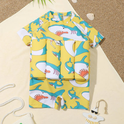 Boys Swimsuit Floating Kids Float Suit Toddler Baby 1 to 2 3 4 5 6 Years Children Buoyancy Funny Cartoon Dinosaur Child Swimwear