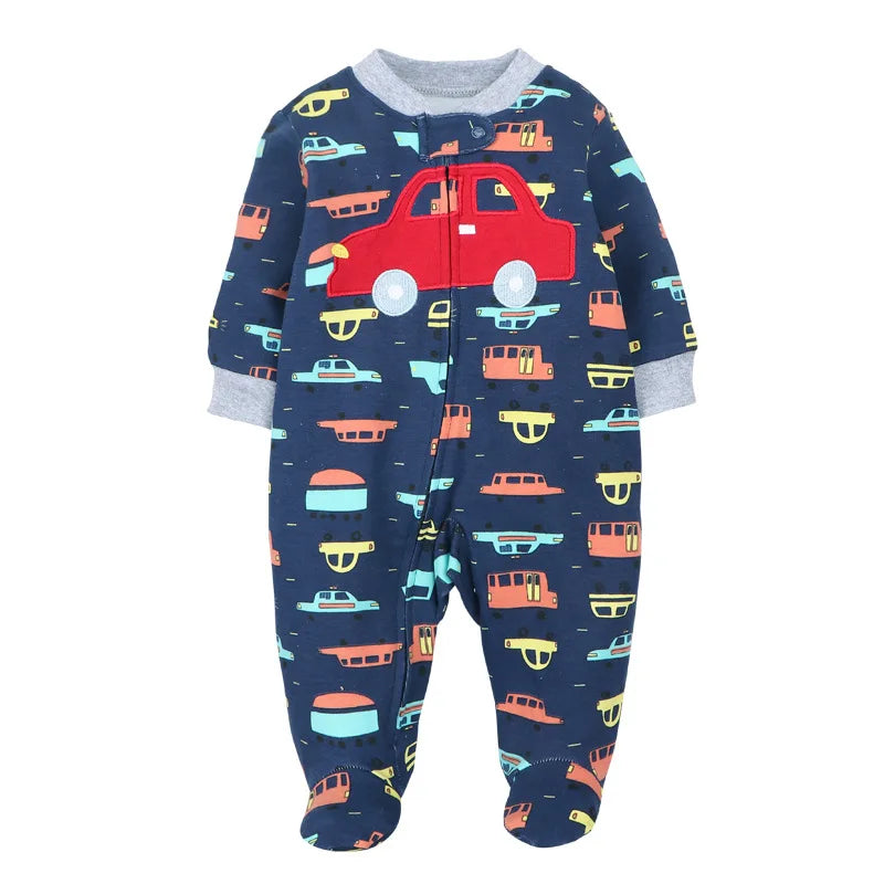 Good Quality 2023 Baby Pajamas Cotton Baby Clothes Boy Newborn Baby Clothes 3-12M Coveralls Infants Bebe Girls Zipper Jumpsuit