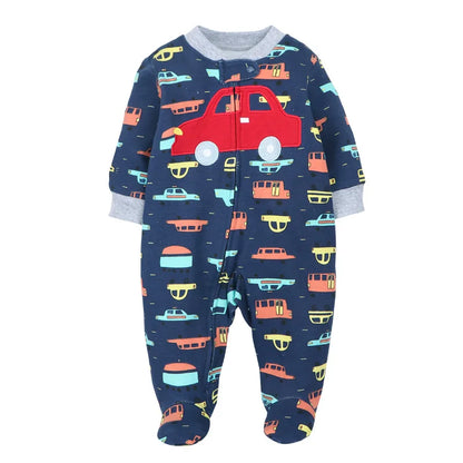 Good Quality 2023 Baby Pajamas Cotton Baby Clothes Boy Newborn Baby Clothes 3-12M Coveralls Infants Bebe Girls Zipper Jumpsuit
