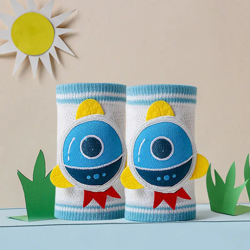 Baby Crawling Knee Pads Cute Animal Cotton Fabric Wear-resistant and Protective Knee and Leg Covers Anti Fall and Breathable
