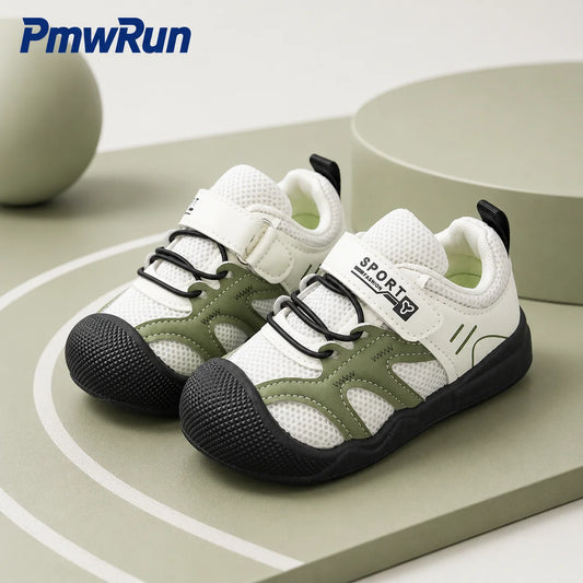 Fashion Sport Shoes For Children PU Leather Kid's Sneakers Anti-slippery Ergonomics Boy's Girl's Running Footwear Toddler Shoes