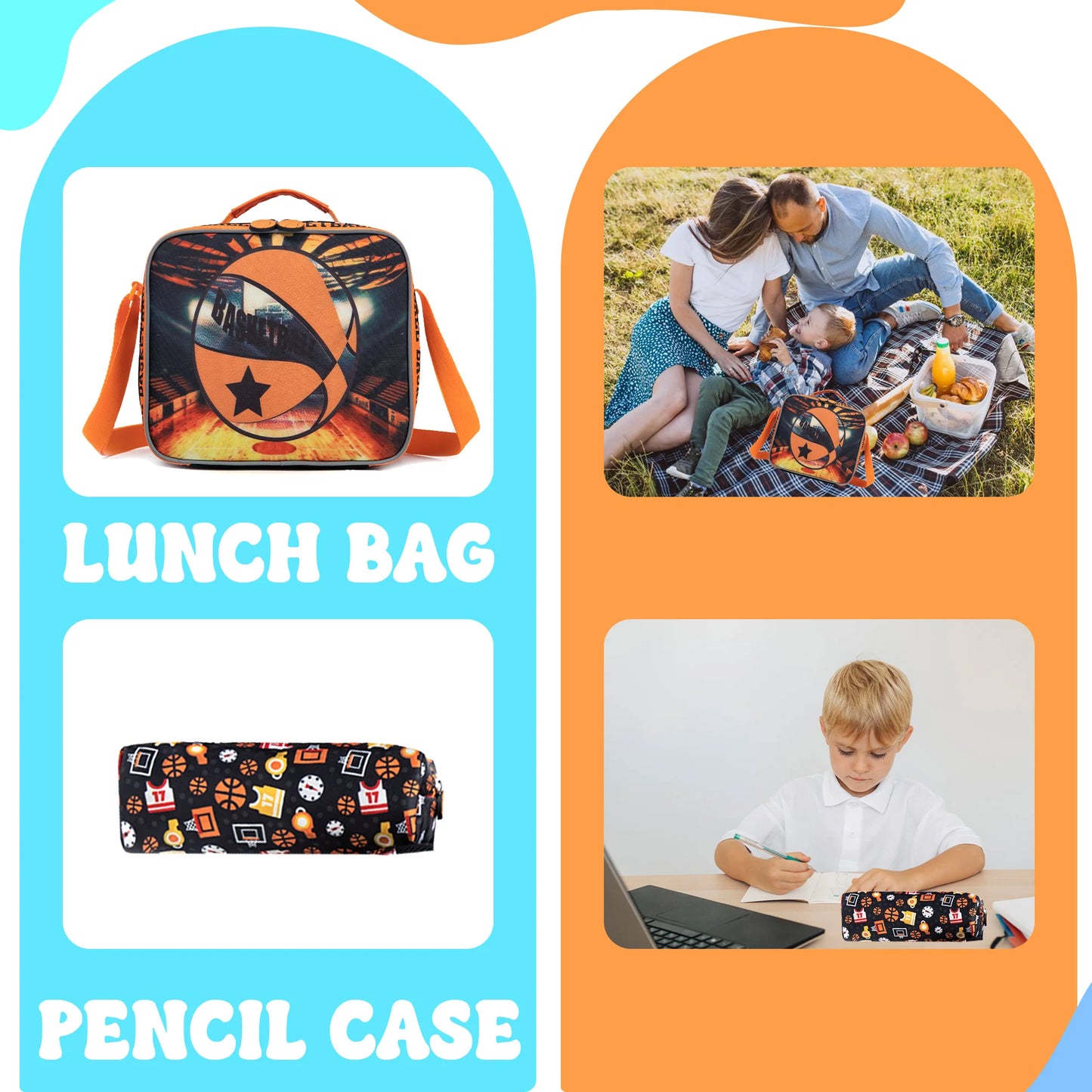 Kids Rolling Backpack for Boys Backpack with Wheels for School Backpacks for Boys Kids Bookbag for Primary Middle School with Lunch Box Set