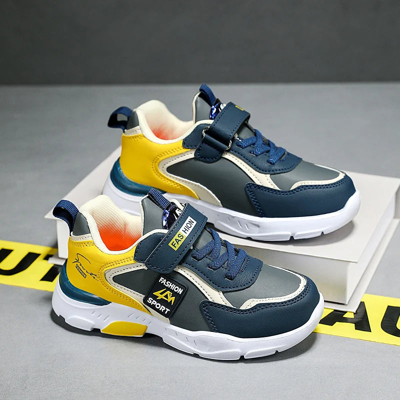 Four Seasons Children Sneakers Lightweight Non-slip Sport Shoes Outdoor Comfortable 5-16Years Old Kids Boys Walking Running Shoe