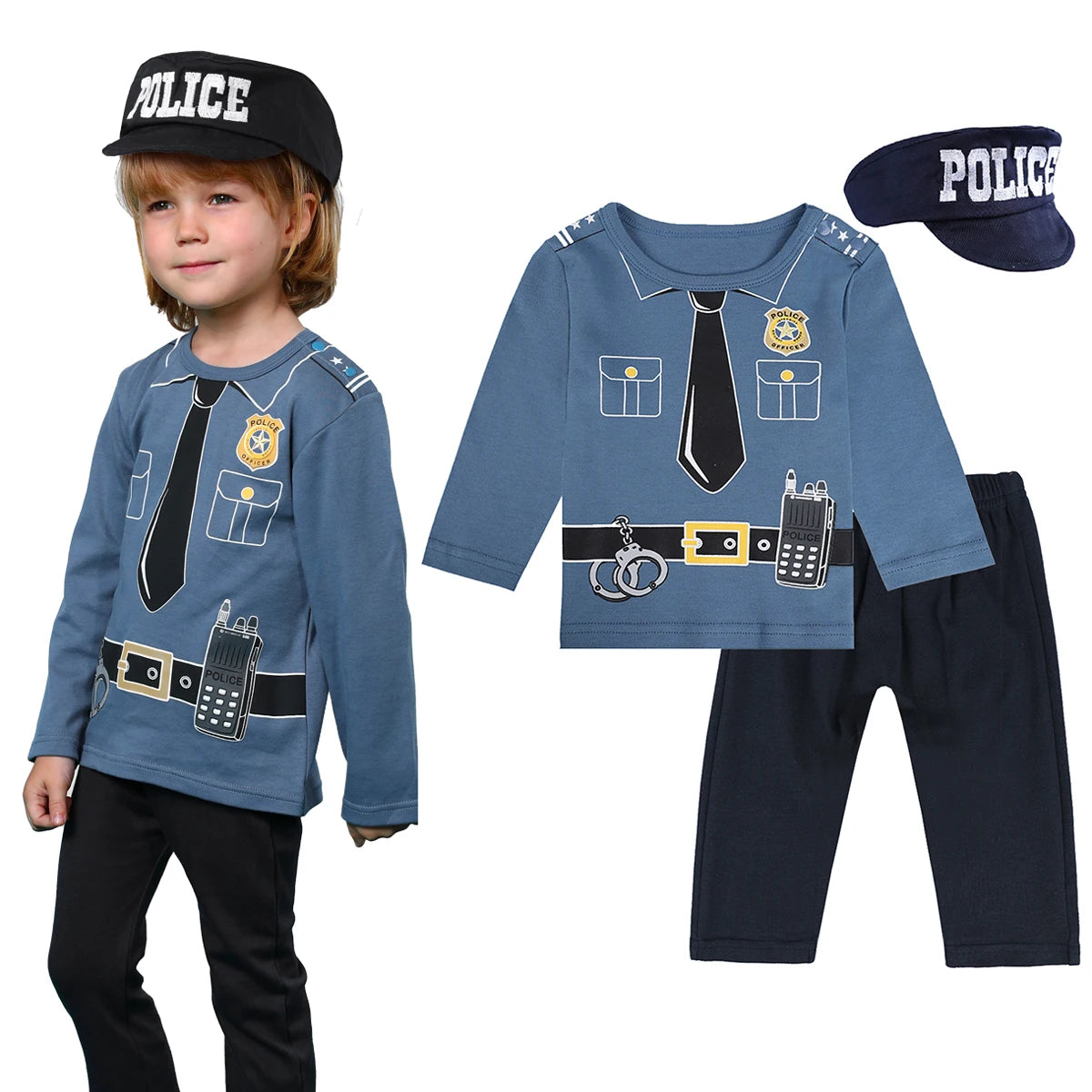 Todder Boys Prince Charming Costume Halloween Fireman Clothes Infant Photography Clothing Baby Carnival Cosplay Striped Prisoner