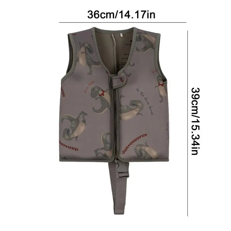 Infant Life Vest Neoprene Swimming Float Jacket Soft Learn To Swim Vest Pool Float Swimwear Quick Dry For Boys Girls Kids