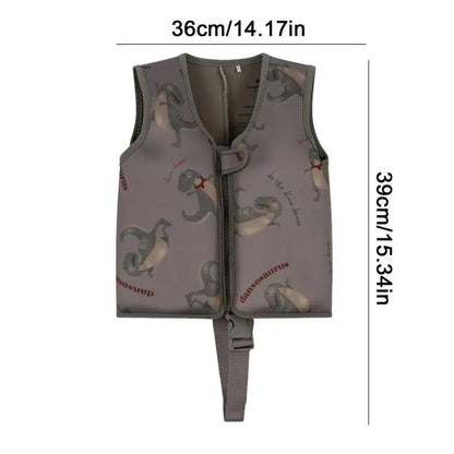 Infant Life Vest Neoprene Swimming Float Jacket Soft Learn To Swim Vest Pool Float Swimwear Quick Dry For Boys Girls Kids