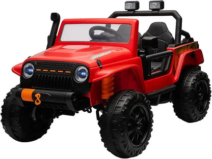 24V 2-Seater Electric Ride-On Truck for Kids with Remote Control, 4WD and 4-Wheel Suspension