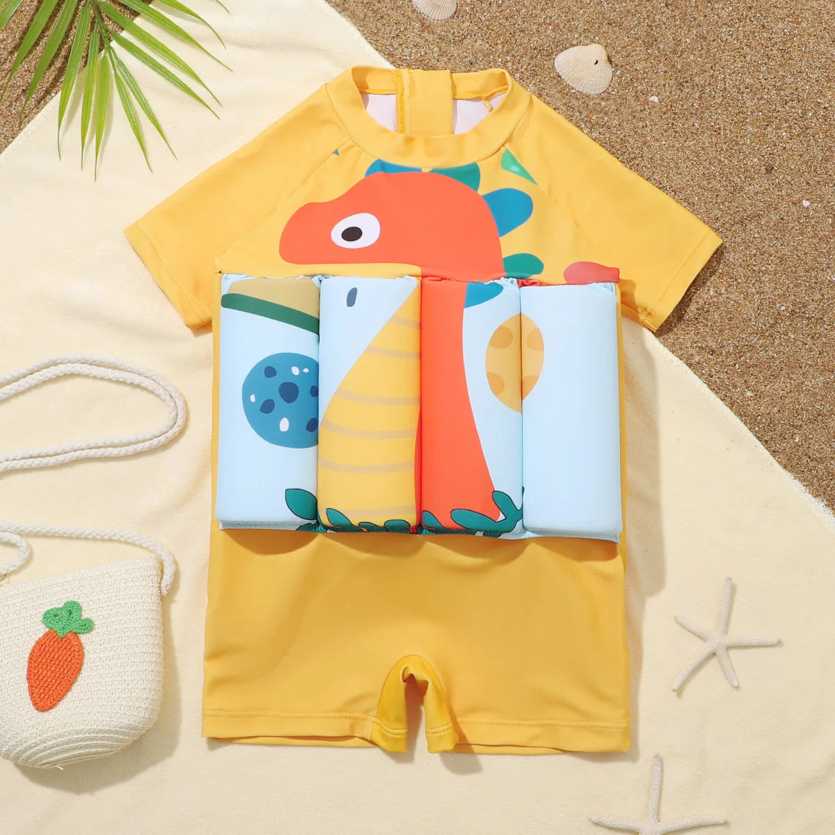 Boys Swimsuit Floating Kids Float Suit Toddler Baby 1 to 2 3 4 5 6 Years Children Buoyancy Funny Cartoon Dinosaur Child Swimwear
