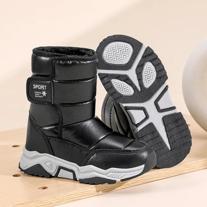 Winter Children's Cotton Boots, Insulated and Warm Snow Boots, Anti-slip and Durable Outdoor Boots