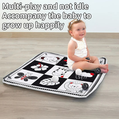 Baby Play Gym Play Mat Children Play Mat Rack Newborn Baby Activity Gym Mat 0-36 Months Tummy Time Crawling Game Blanket Toys