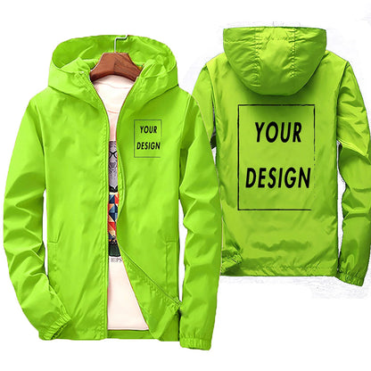 Men’s Waterproof Windbreaker Jacket, Autumn Outdoor Sports Jacket, Casual Lightweight Coat, Black, Plus Size Up to 7XL