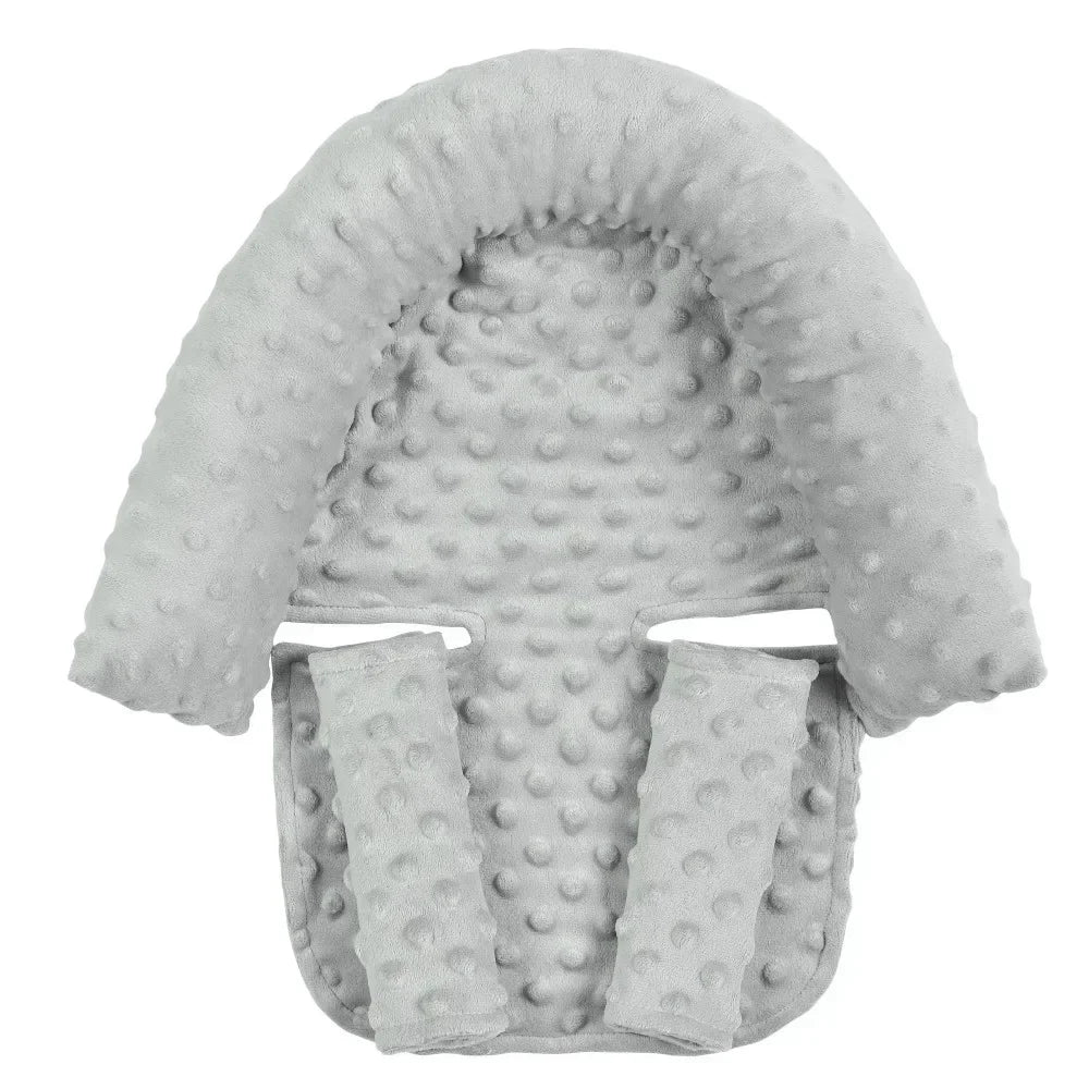 Baby Car Safety Soft Sleeping Head Support Pillow with Matching Seat Belt Strap Covers Baby Carseat Neck Protection Headrest