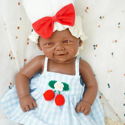 Weighted Baby Girl 18.9" Lifelike Full Body Silicone Reborn Dolls Soft Handmade Newborn Dolls for Collector Gift