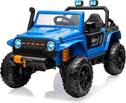 24V 2-Seater Electric Ride-On Truck for Kids with Remote Control, 4WD and 4-Wheel Suspension