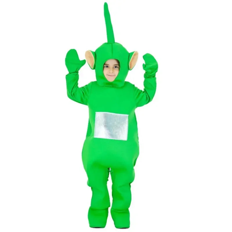 Bear House Baby & Kids Teletubbies Cosplay Jumpsuit, Character Costume for Halloween & Birthday Celebrations