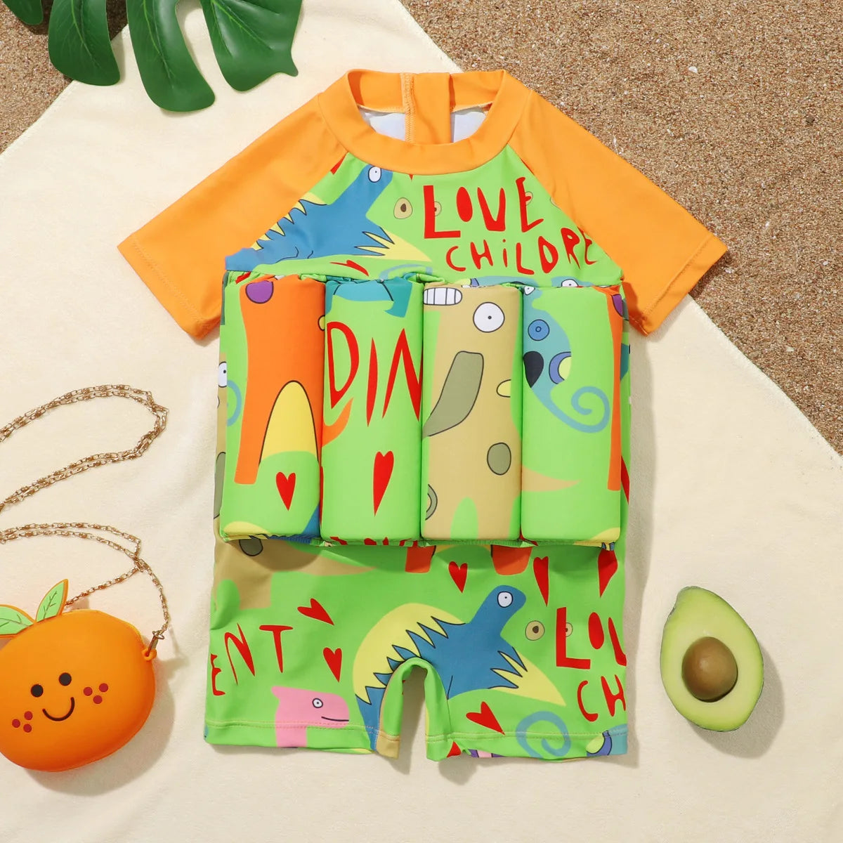 Boys Swimsuit Floating Kids Float Suit Toddler Baby 1 to 2 3 4 5 6 Years Children Buoyancy Funny Cartoon Dinosaur Child Swimwear